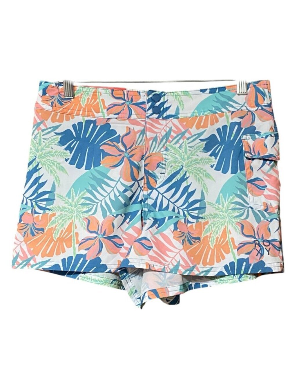Roxy Womens M Tropical Floral Board Shorts Swim Surf Quick Dry UPF 50 NWT